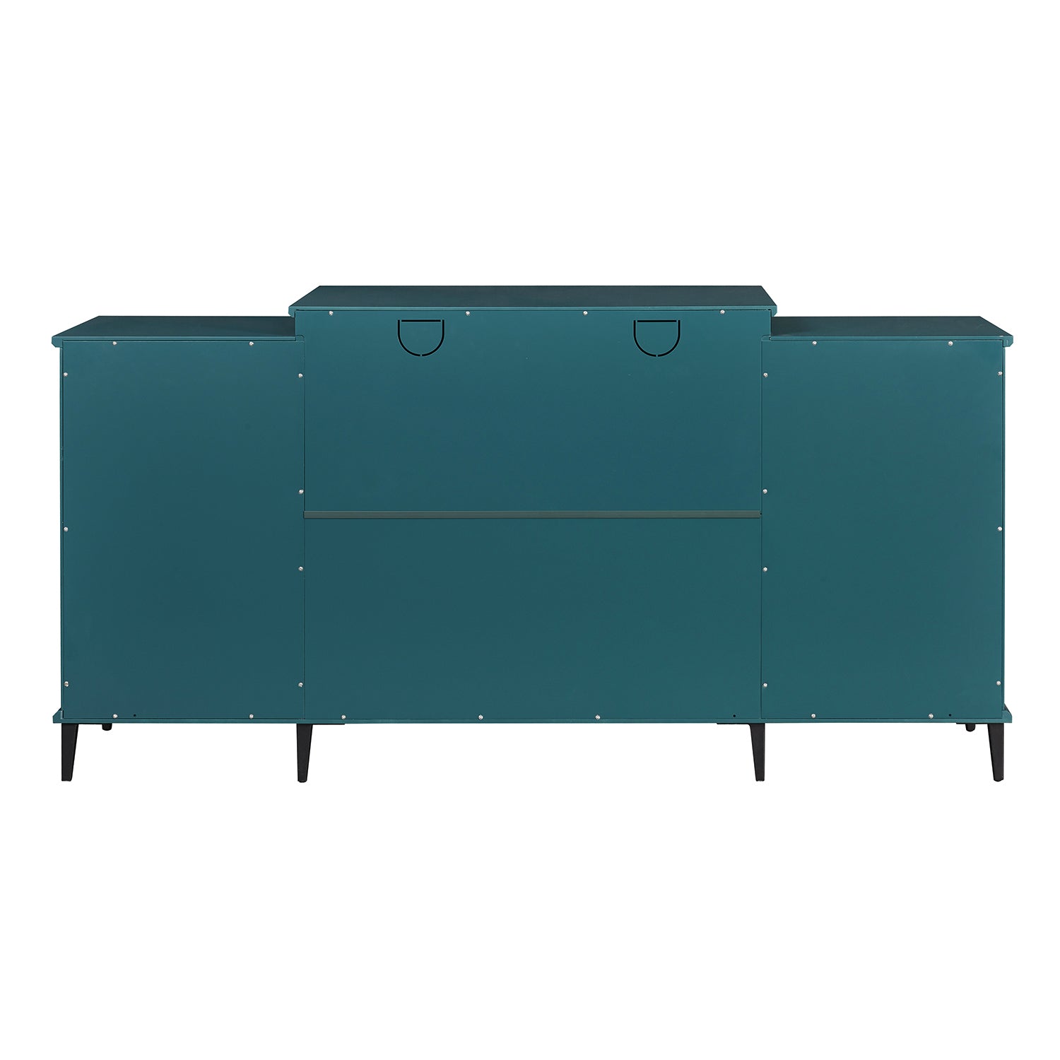 62" TV Stand Buffet Sideboard Cabinet - Teal Blue