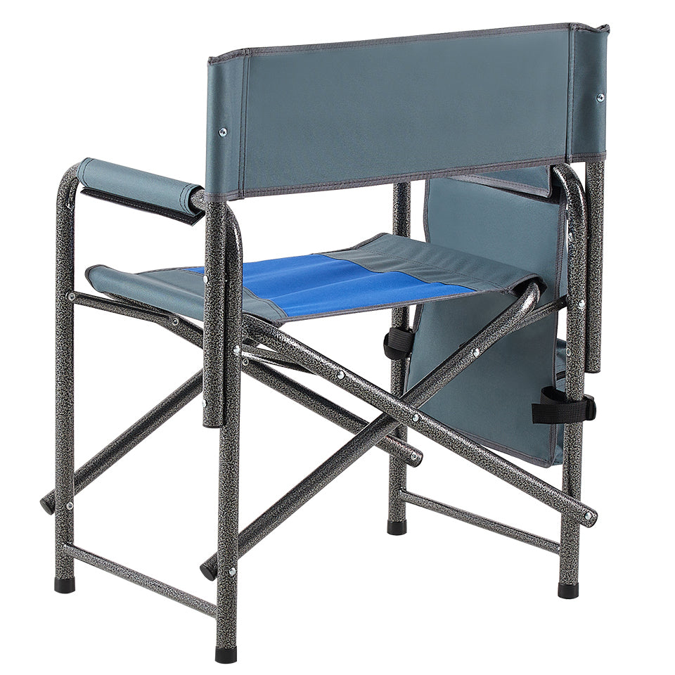 Aluminum Folding Outdoor Camping Director’s Chair with Storage Pockets