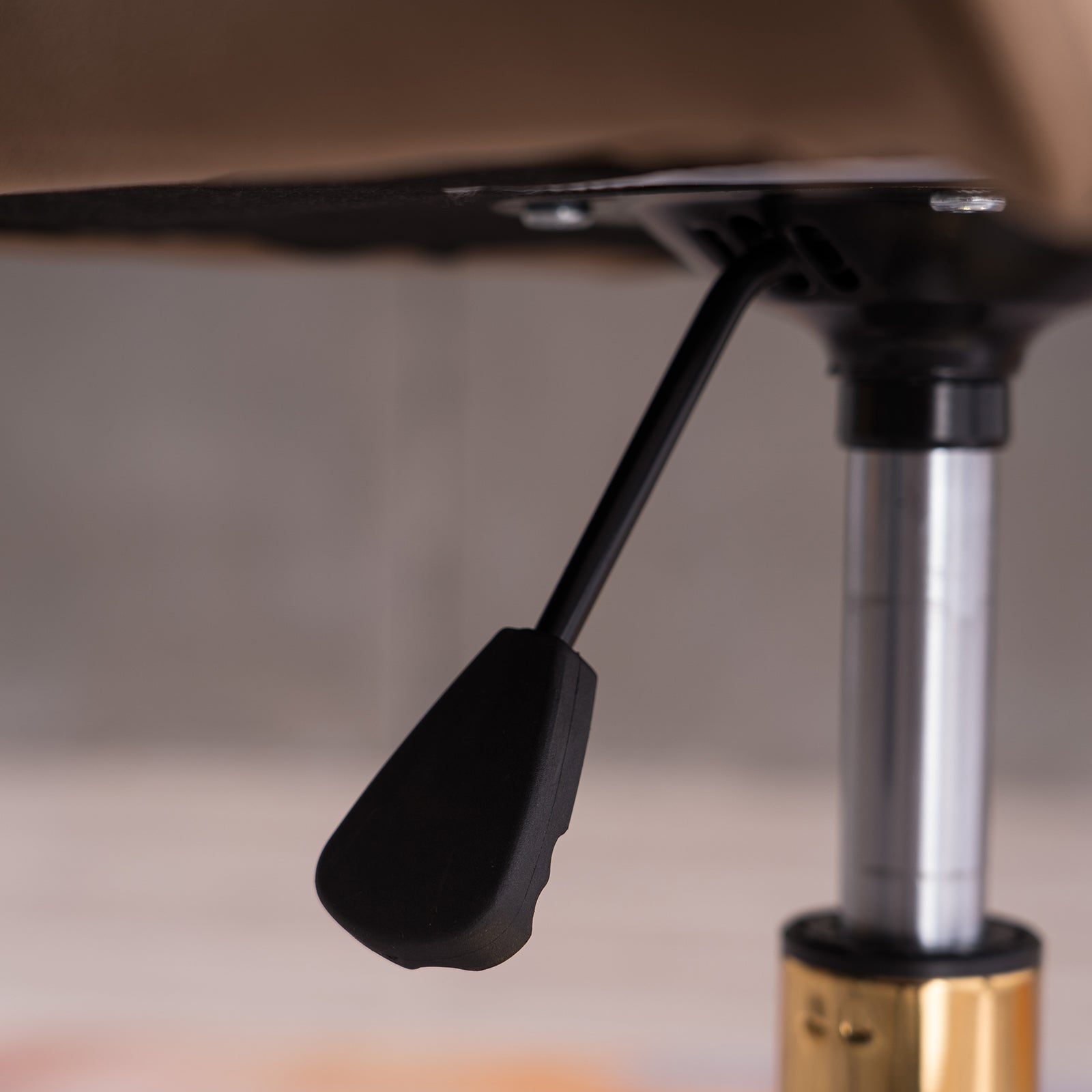 360° Revolving Modern Design Velvet Home and Office Chair with Metal Legs- Yellow