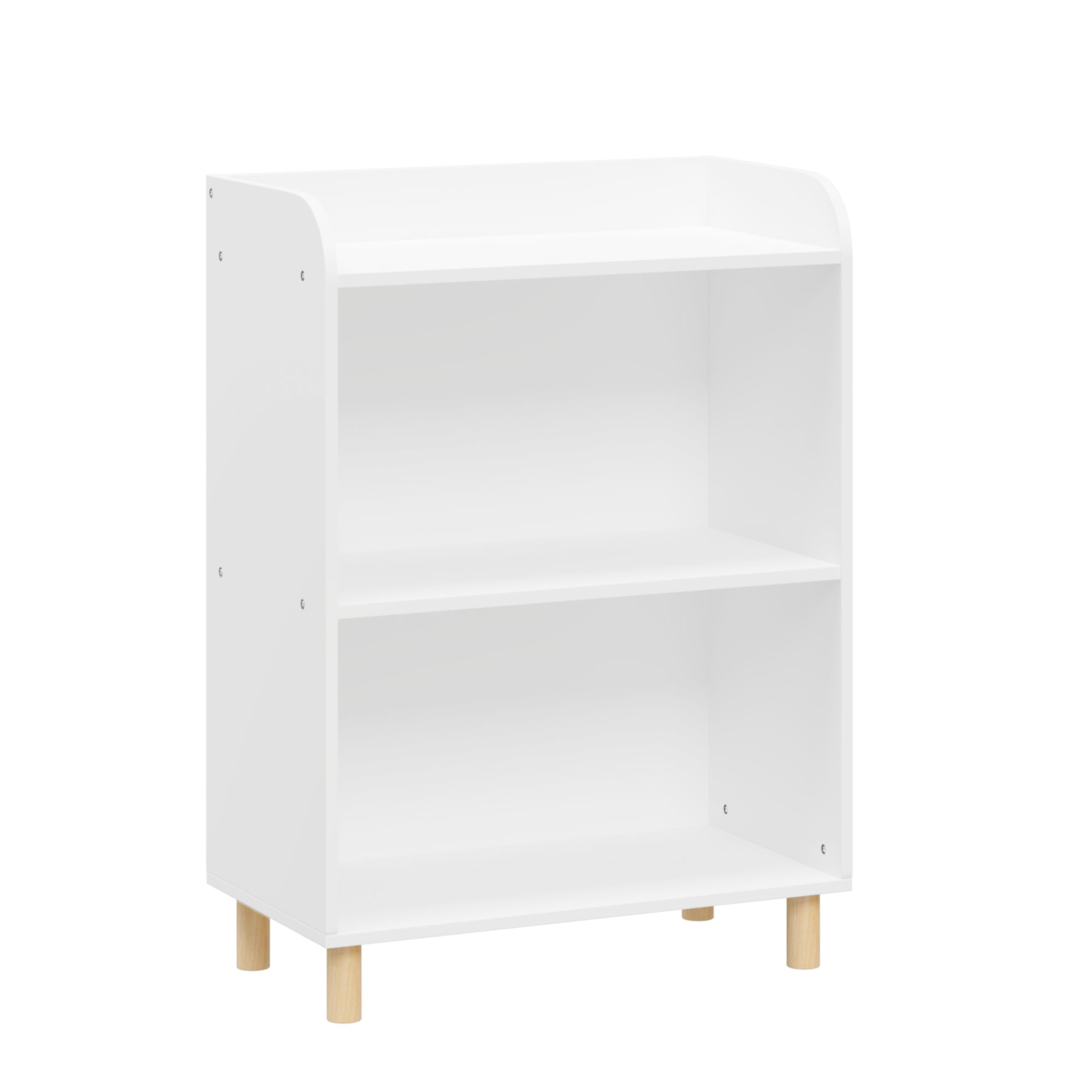 3-Tier Kid’s Bookcase Book Display Shelf and Cabinet Organizer- White