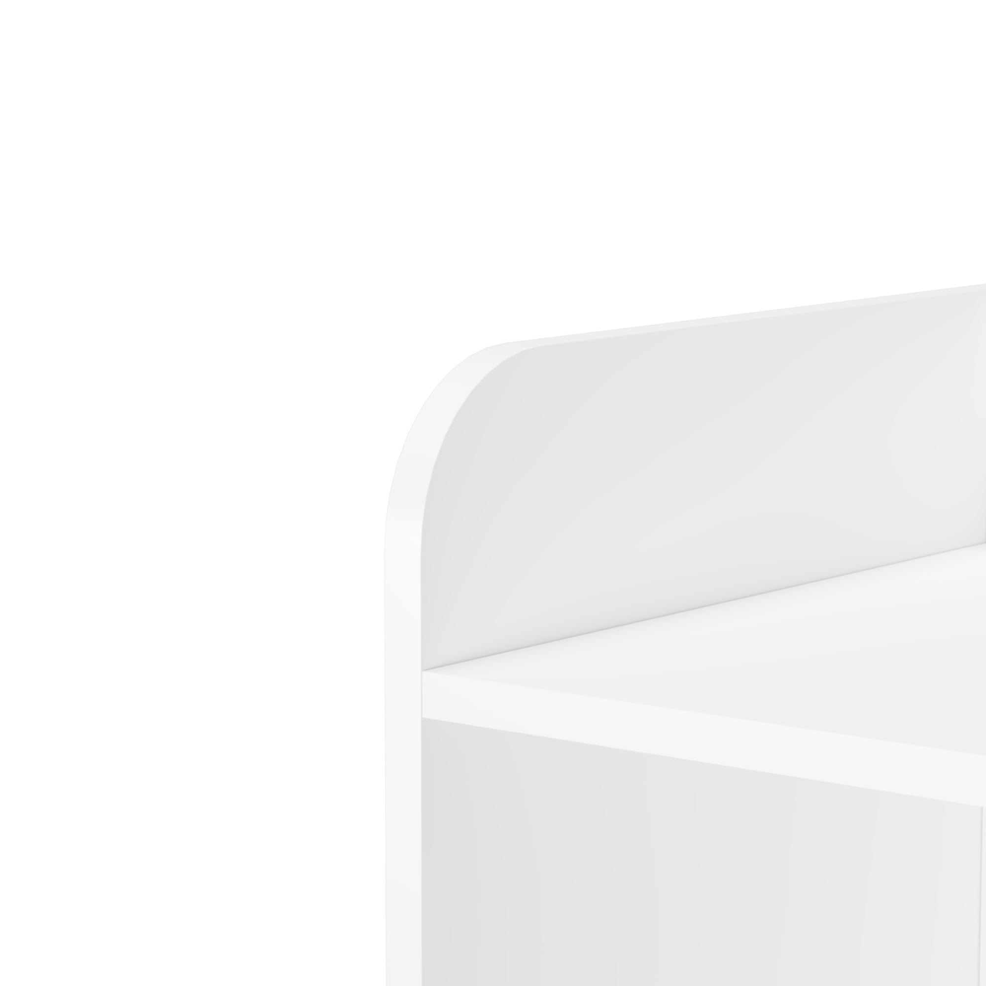 3-Tier Kid’s Bookcase Book Display Shelf and Cabinet Organizer- White