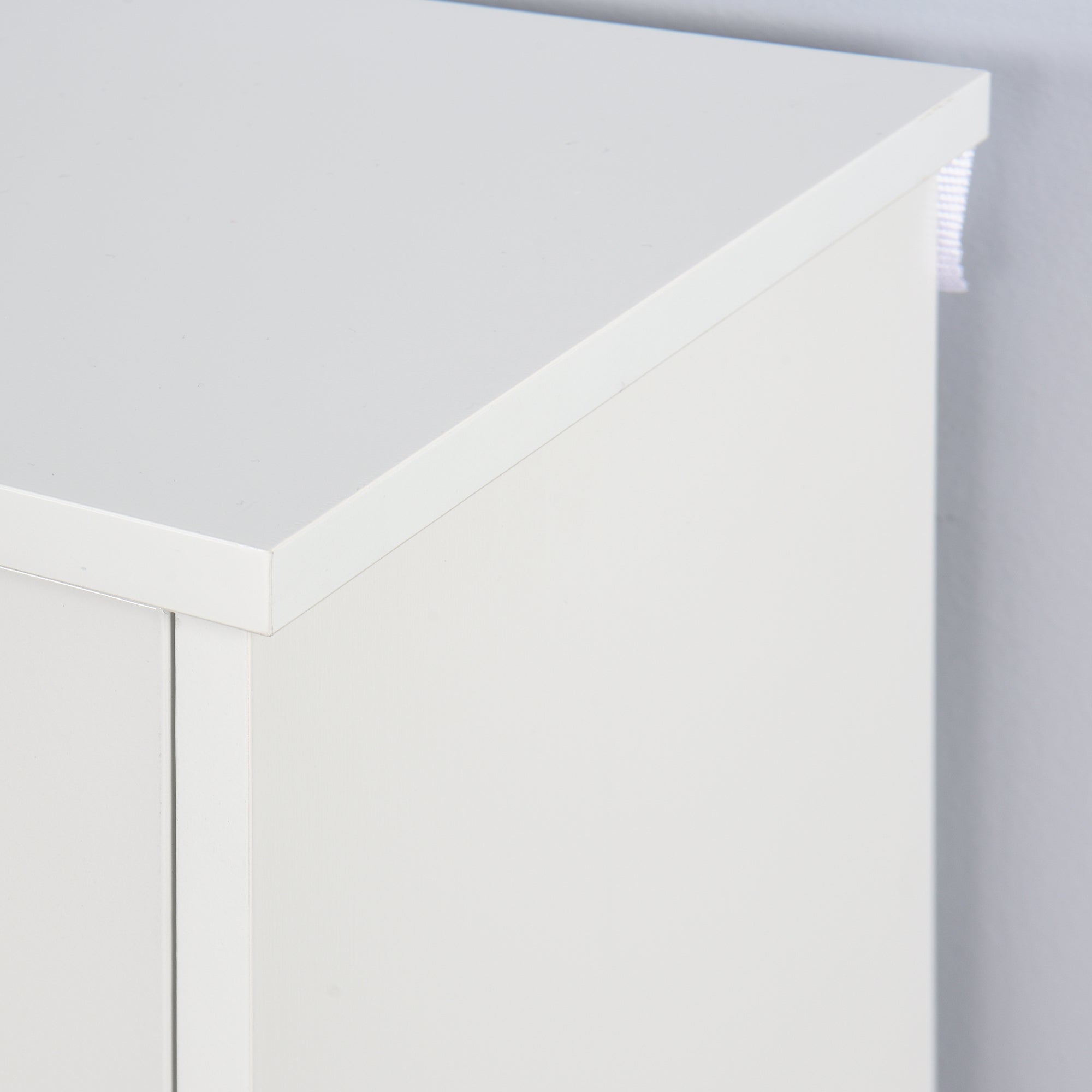 3 Tiers Wooden Entryway Storage Shoe Cabinet with 3 Flip Doors in White