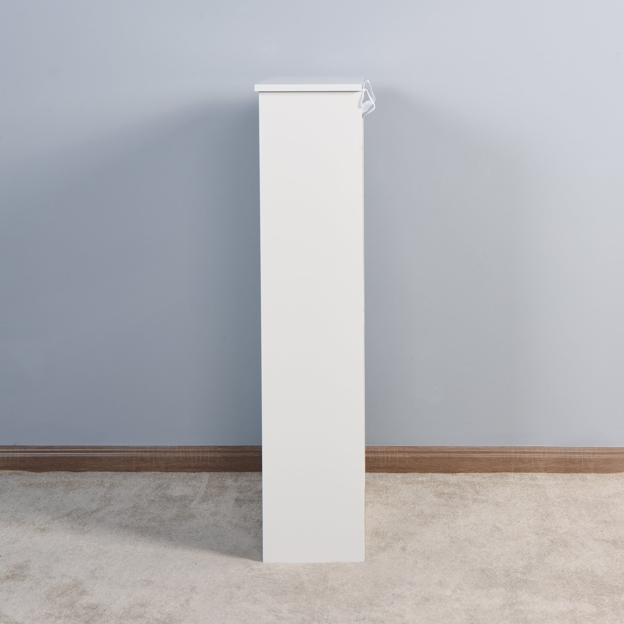 3 Tiers Wooden Entryway Storage Shoe Cabinet with 3 Flip Doors in White
