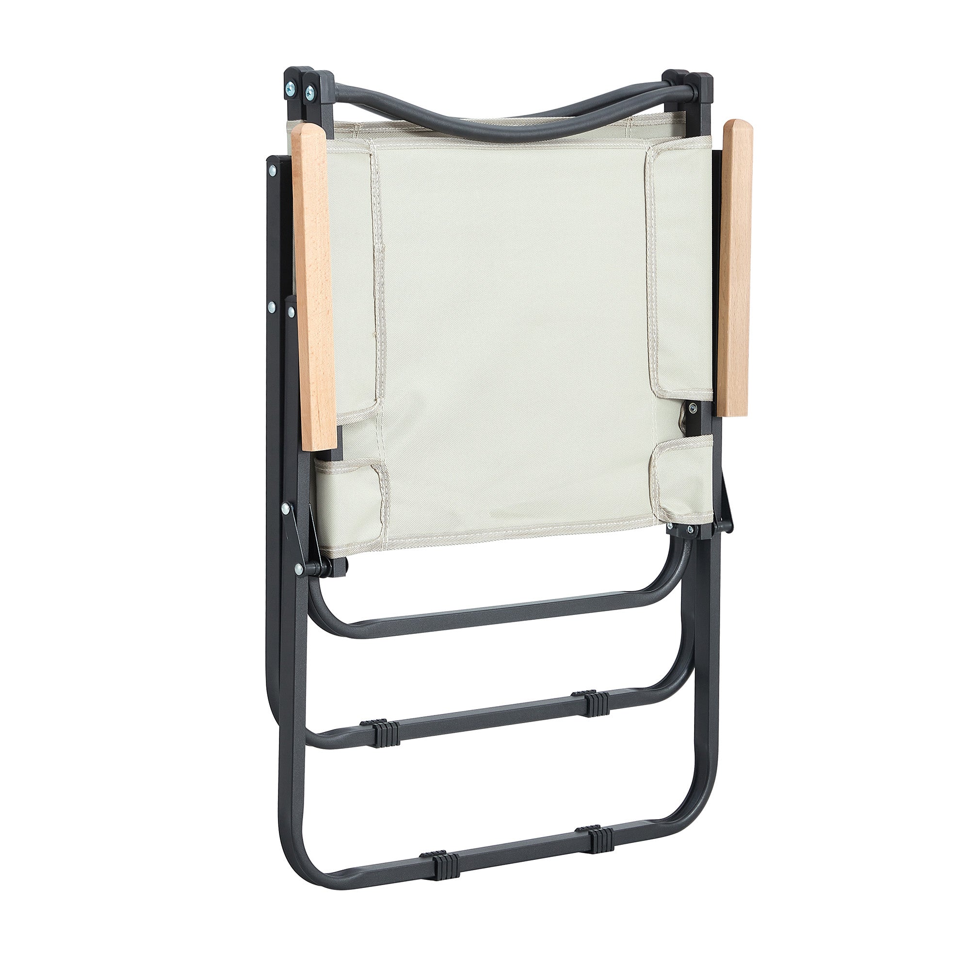 Modern Contemporary Foldable Outdoor Chair for Backyard Camping in Beige
