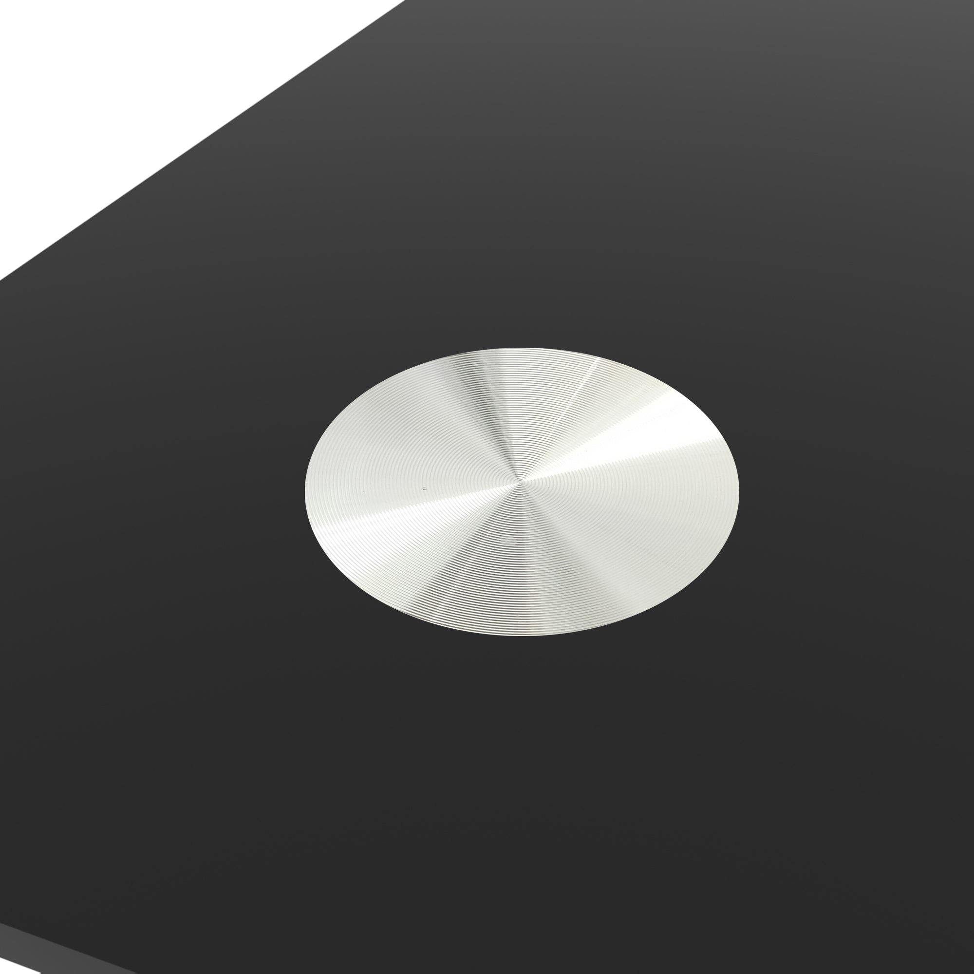 4 Seater  Simple Design Heavy Duty Tempered Minimalist Glass Top Dining Table- Black