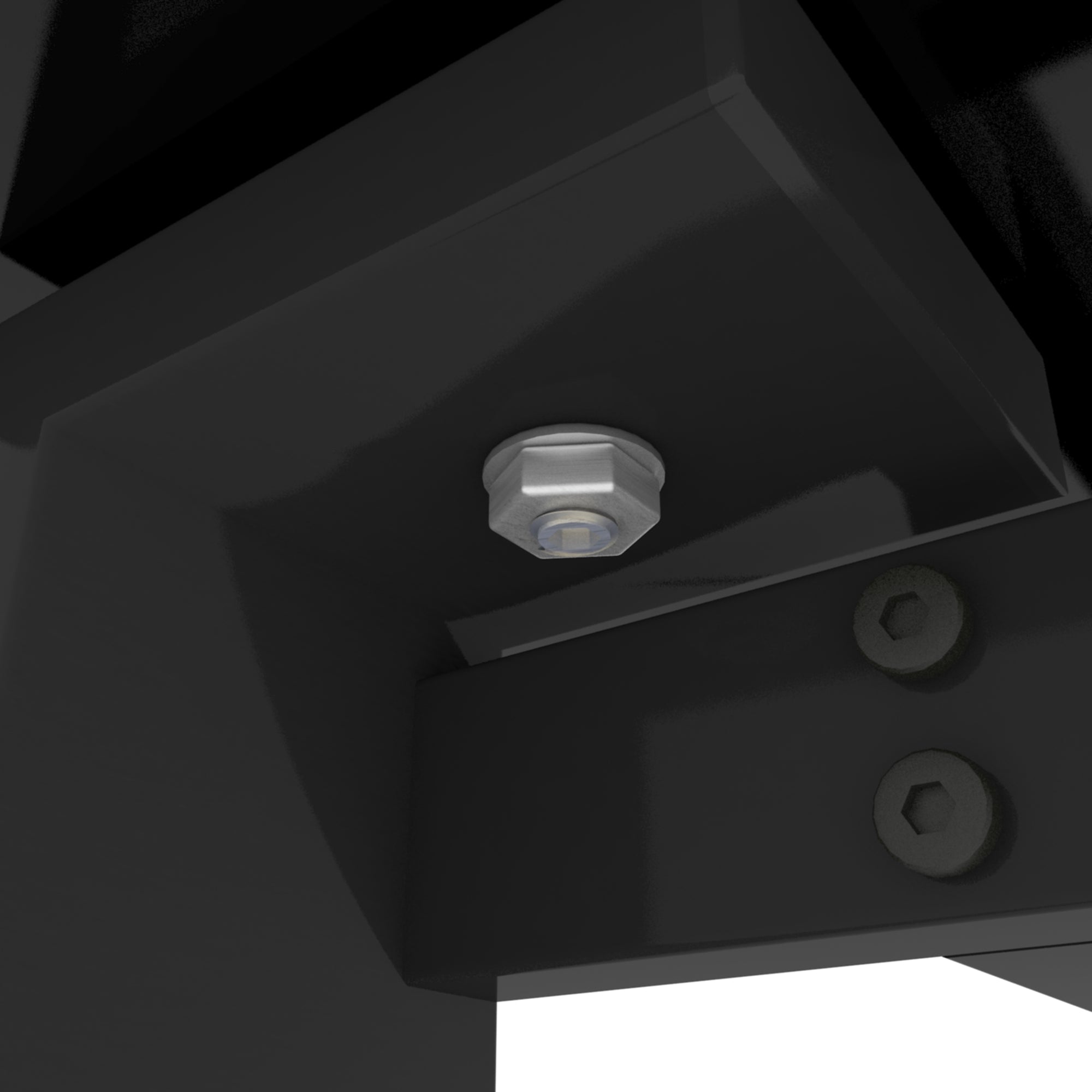 4 Seater  Simple Design Heavy Duty Tempered Minimalist Glass Top Dining Table- Black