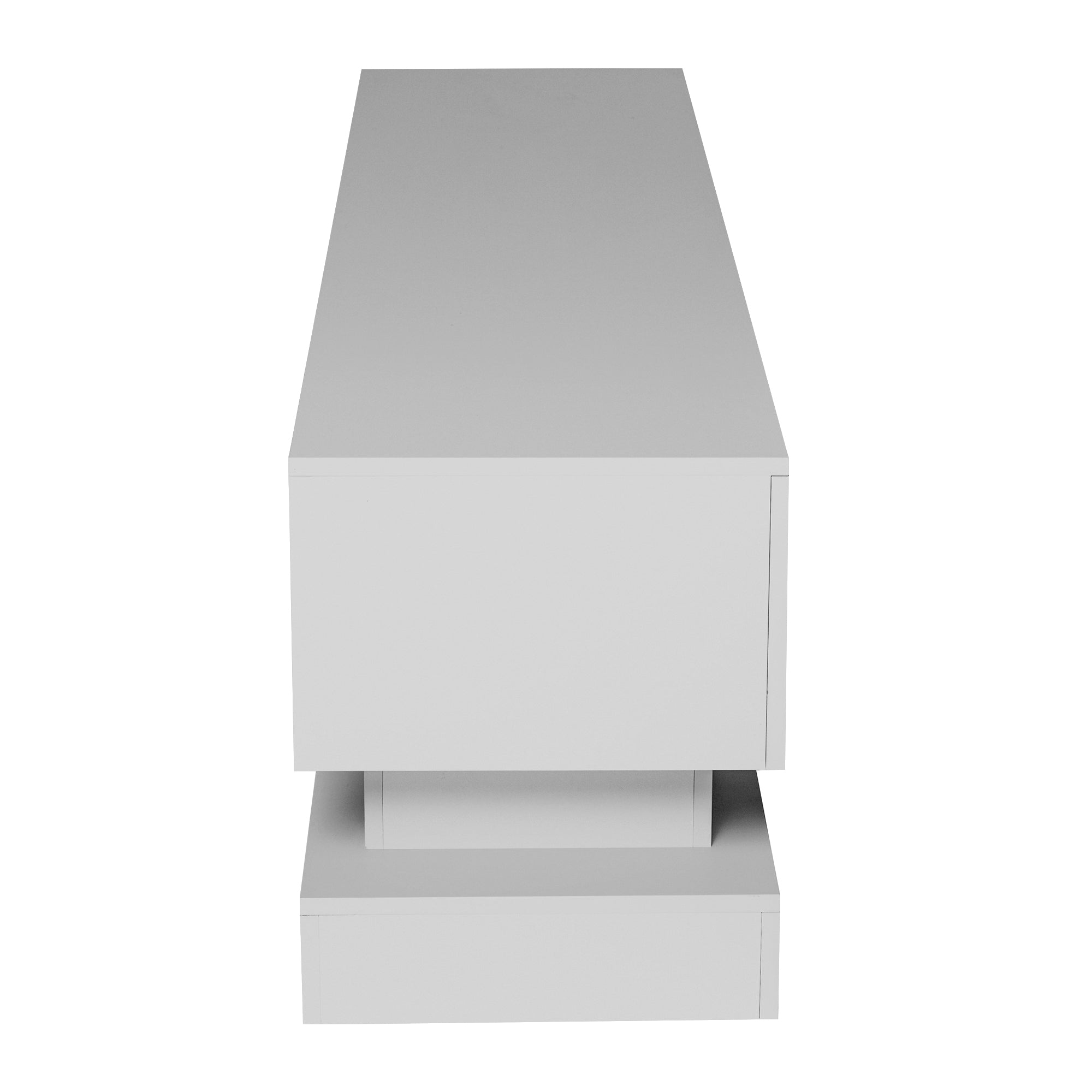 55 inches Modern and Simple Design Television Stand Organizing Cabinet- White