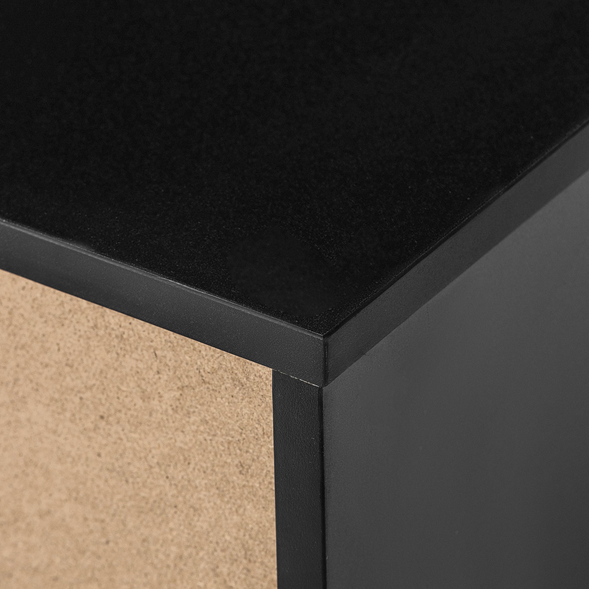 63 inches Modern and Simple Design Television Stand Organizing Cabinet with LED Light- Black