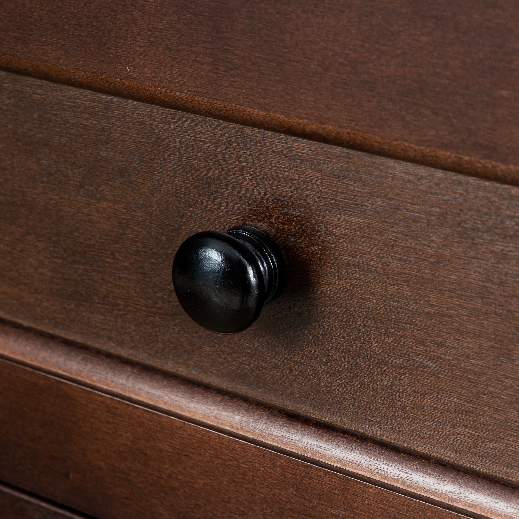 7 Drawer Dresser Solid Wood Spray Painted Buffet Server Console Table- Auburn