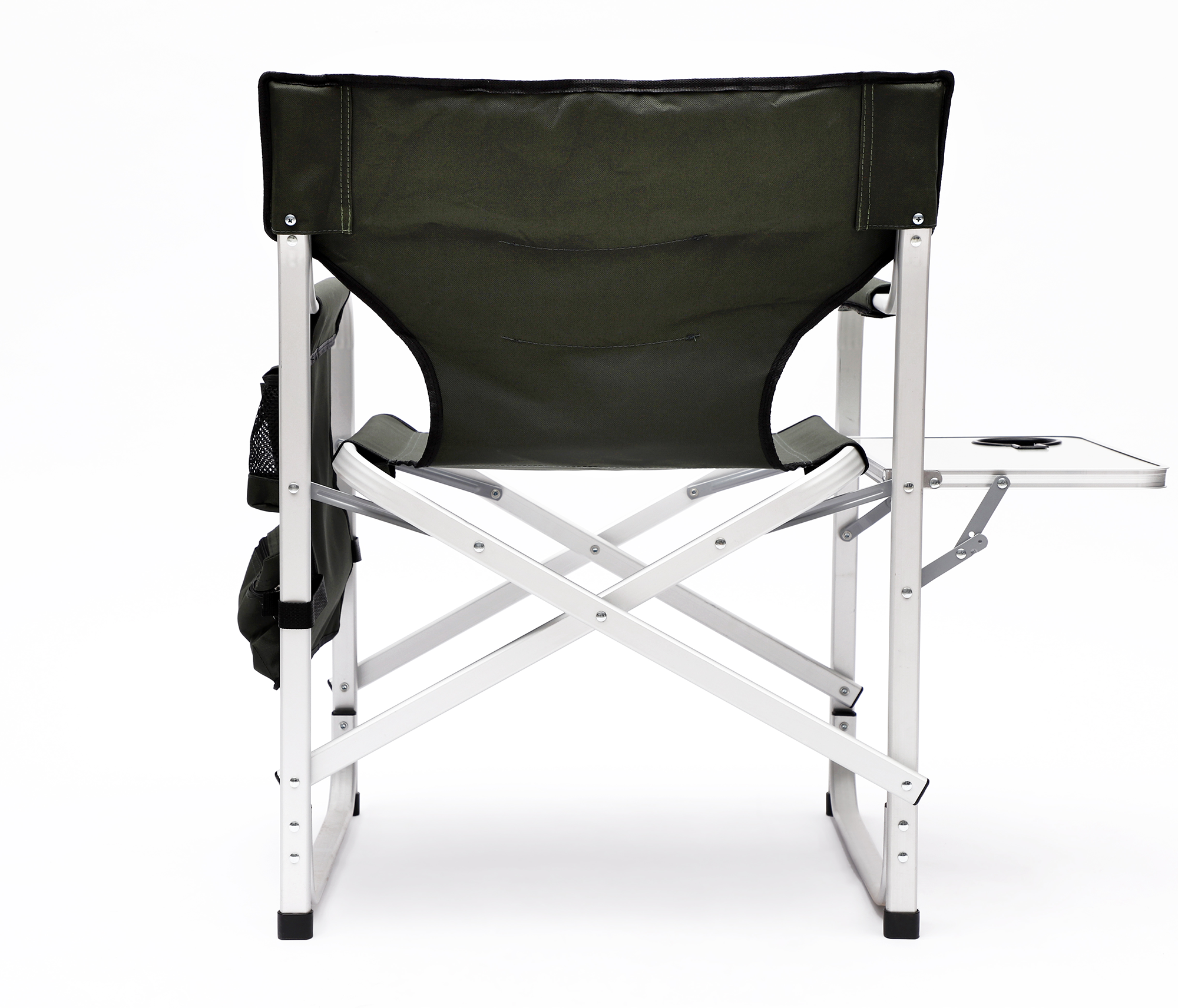 2pcs Padded Folding Outdoor Chair with Pockets Oversized Directors Chair- Green