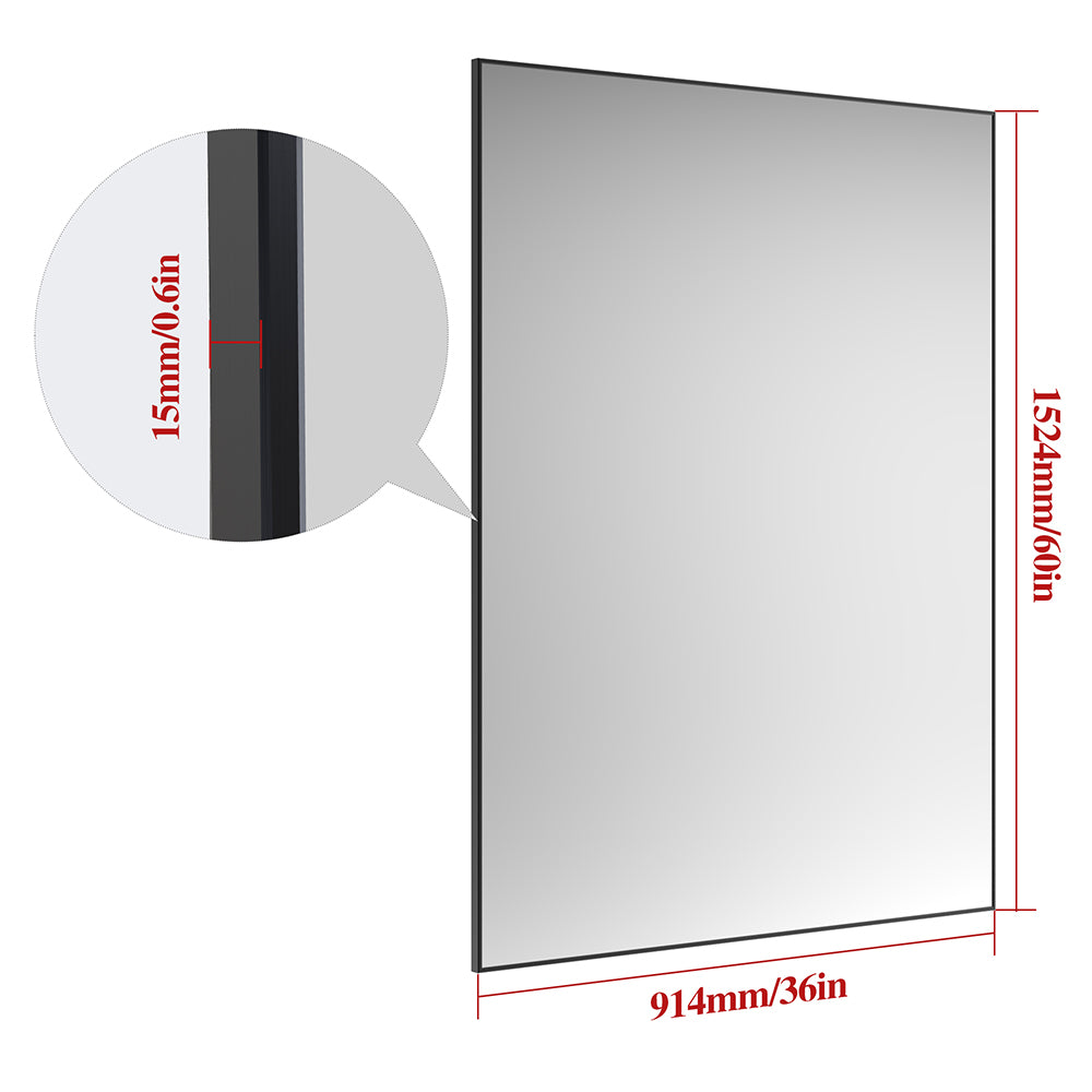 60x36 Inch Oversized Modern Bathroom Mirror