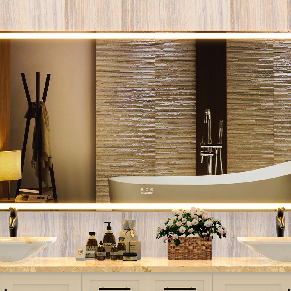 72x32 Inch Oversized LED Wall Mirror