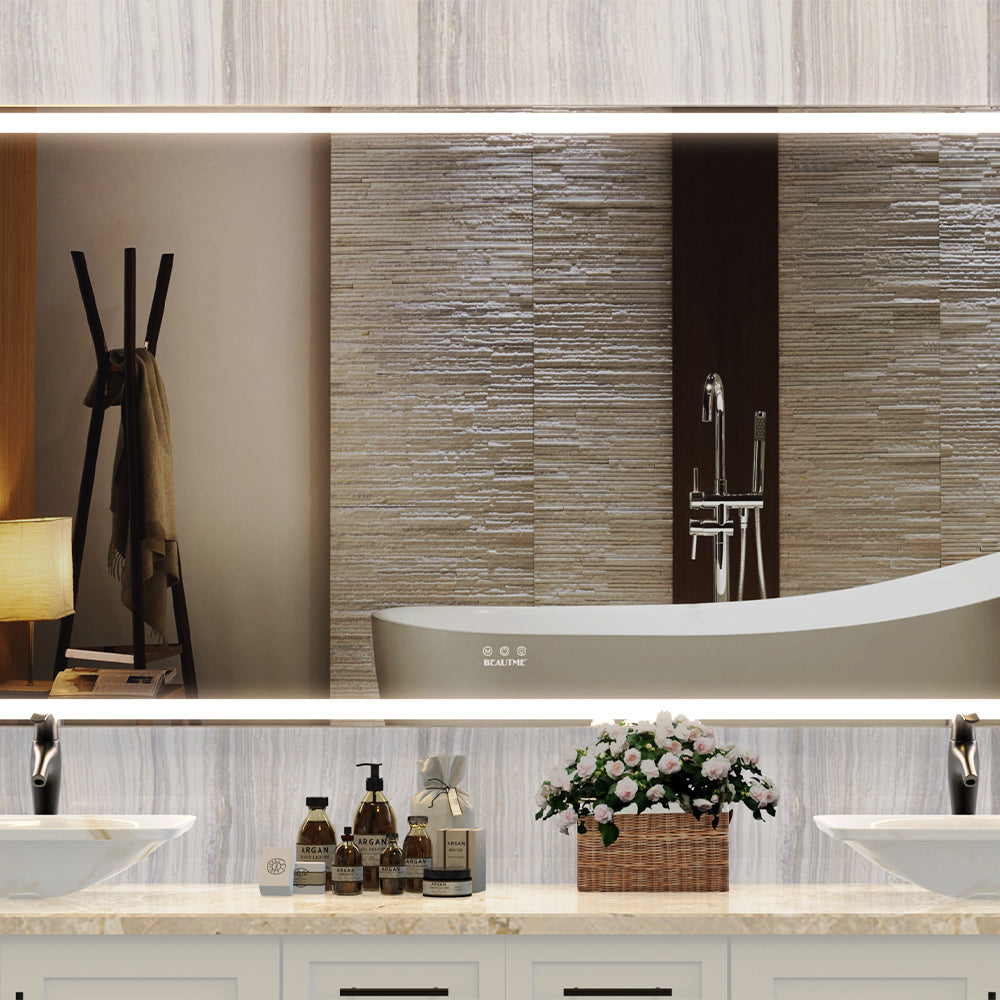 72x32 Inch Oversized LED Wall Mirror