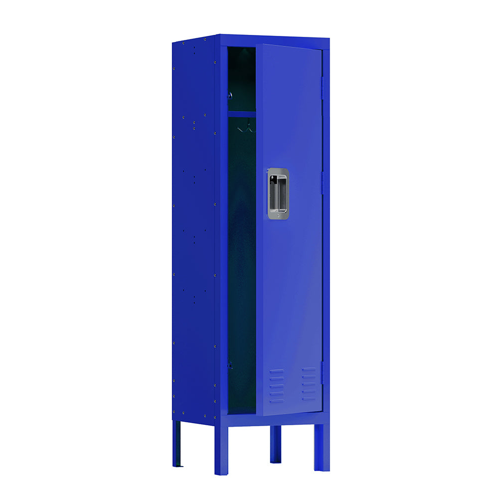 Retro Tall Metal Locker - Blue