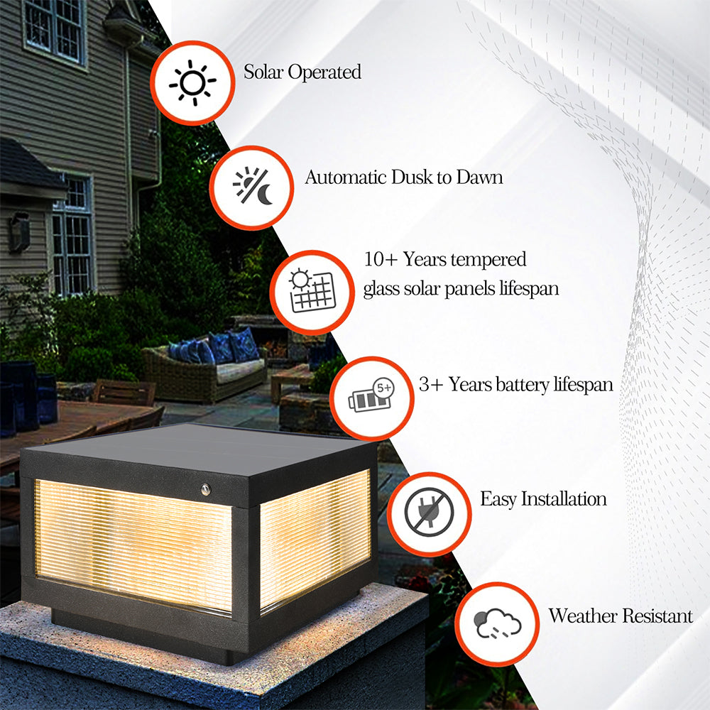 Solar Wall Lamp with Dimmable LED