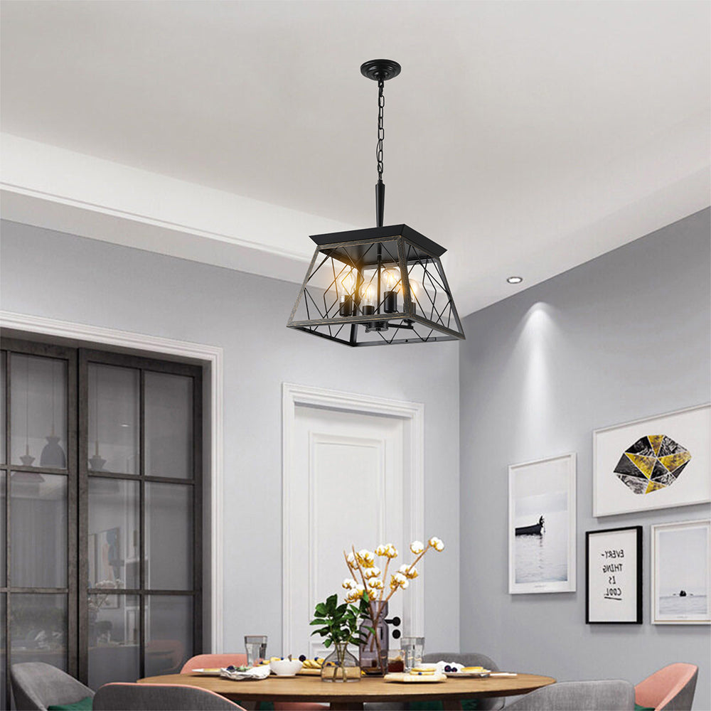 4-Light Vintage Farmhouse Chandelier