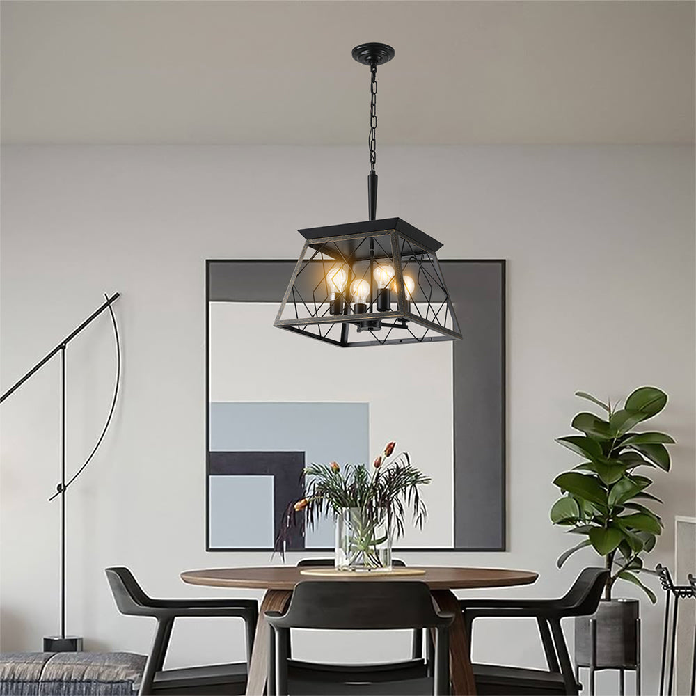 4-Light Vintage Farmhouse Chandelier