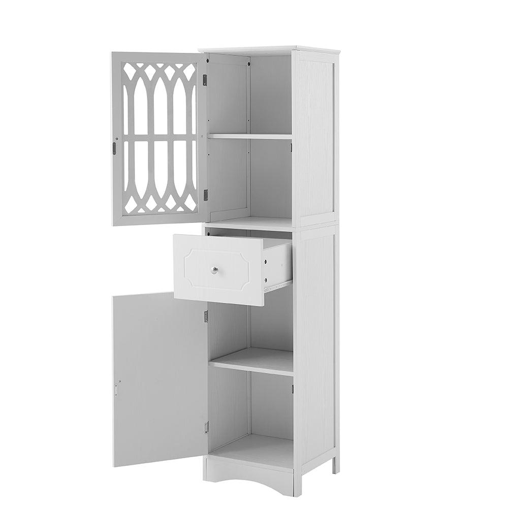 Tall Bathroom Cabinet - White