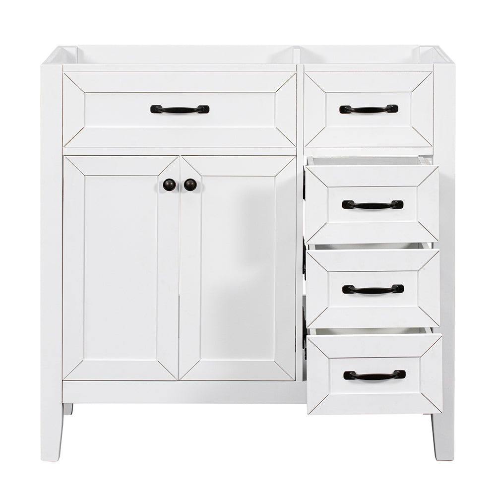 Bathroom Vanity Base without Sink - White