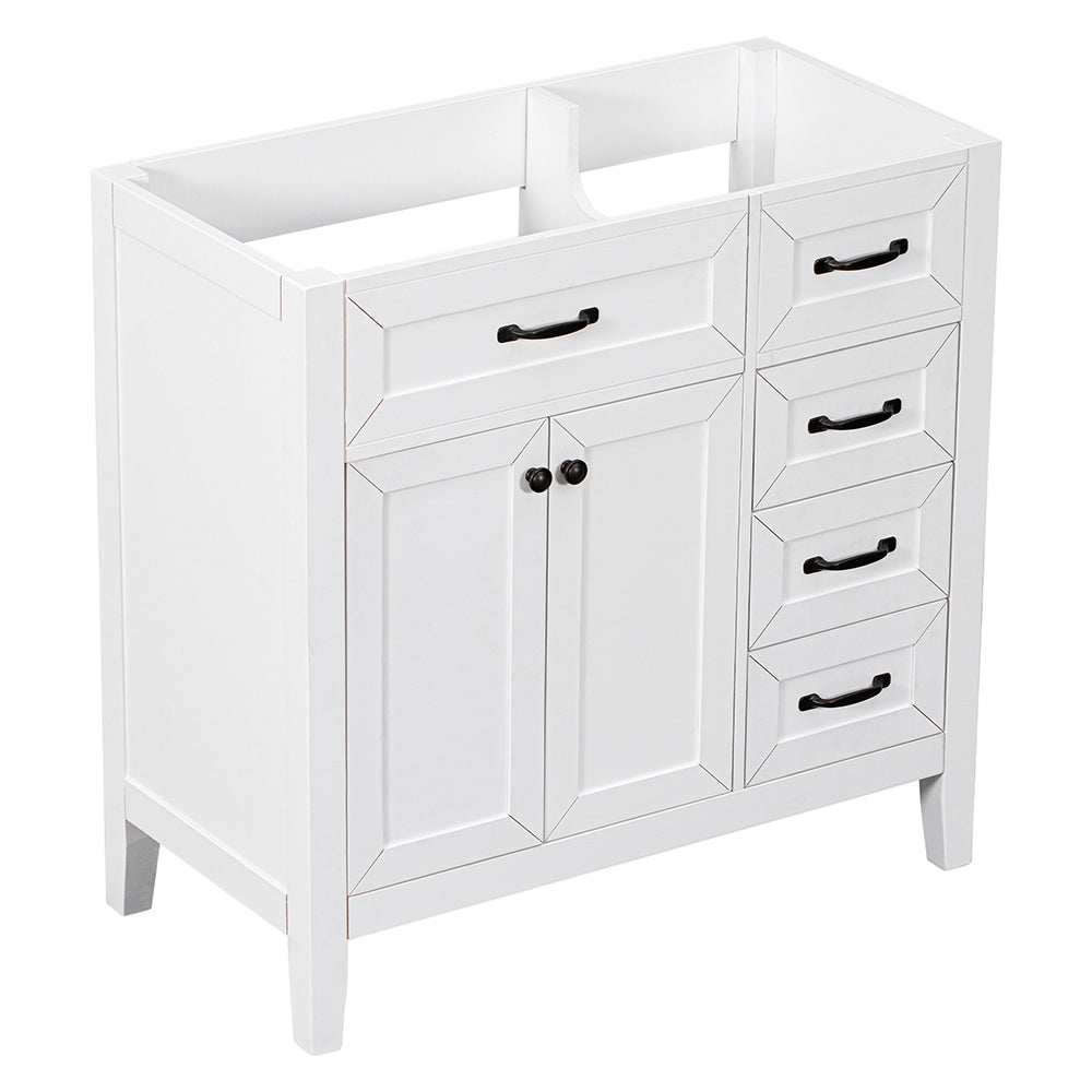 Bathroom Vanity Base without Sink - White