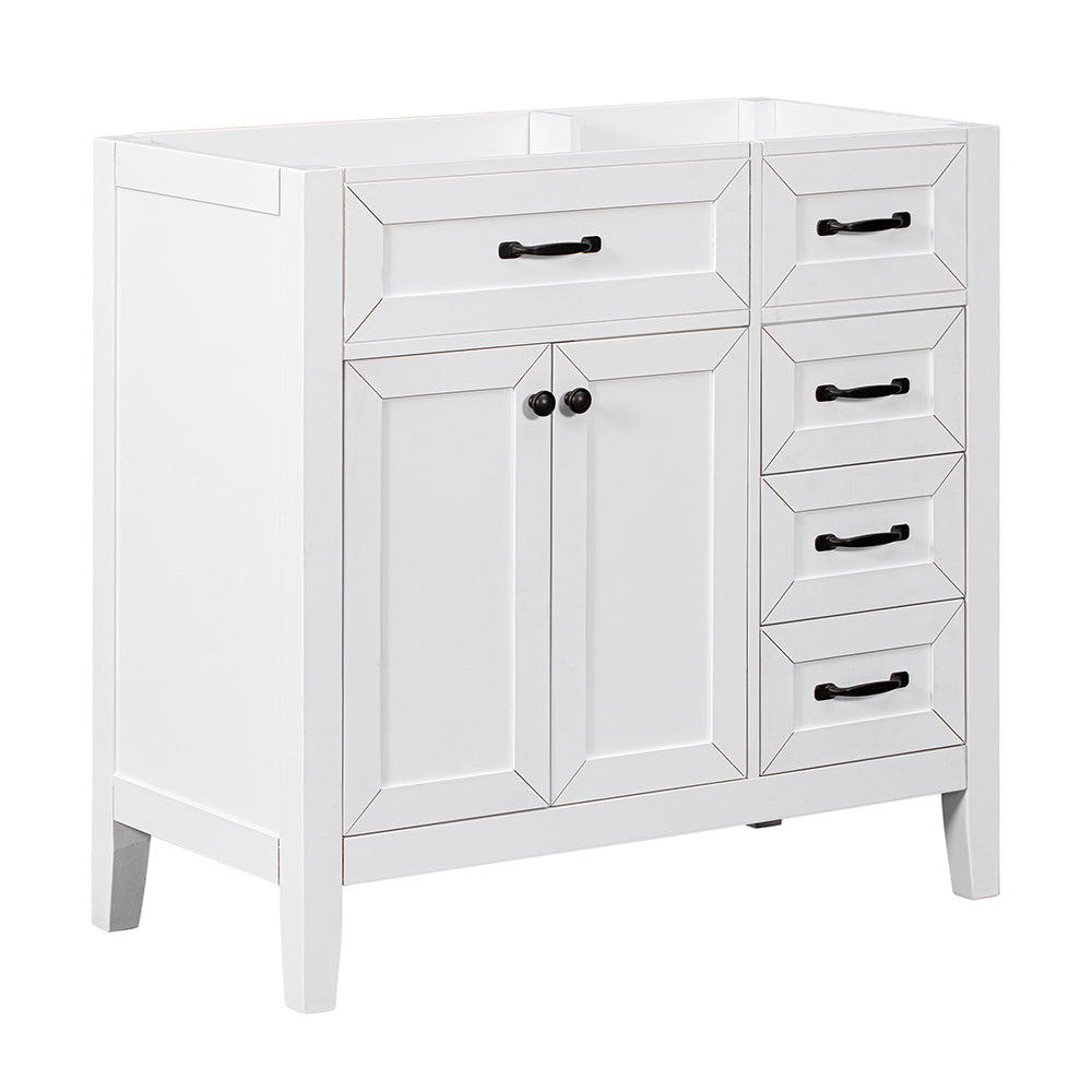 Bathroom Vanity Base without Sink - White