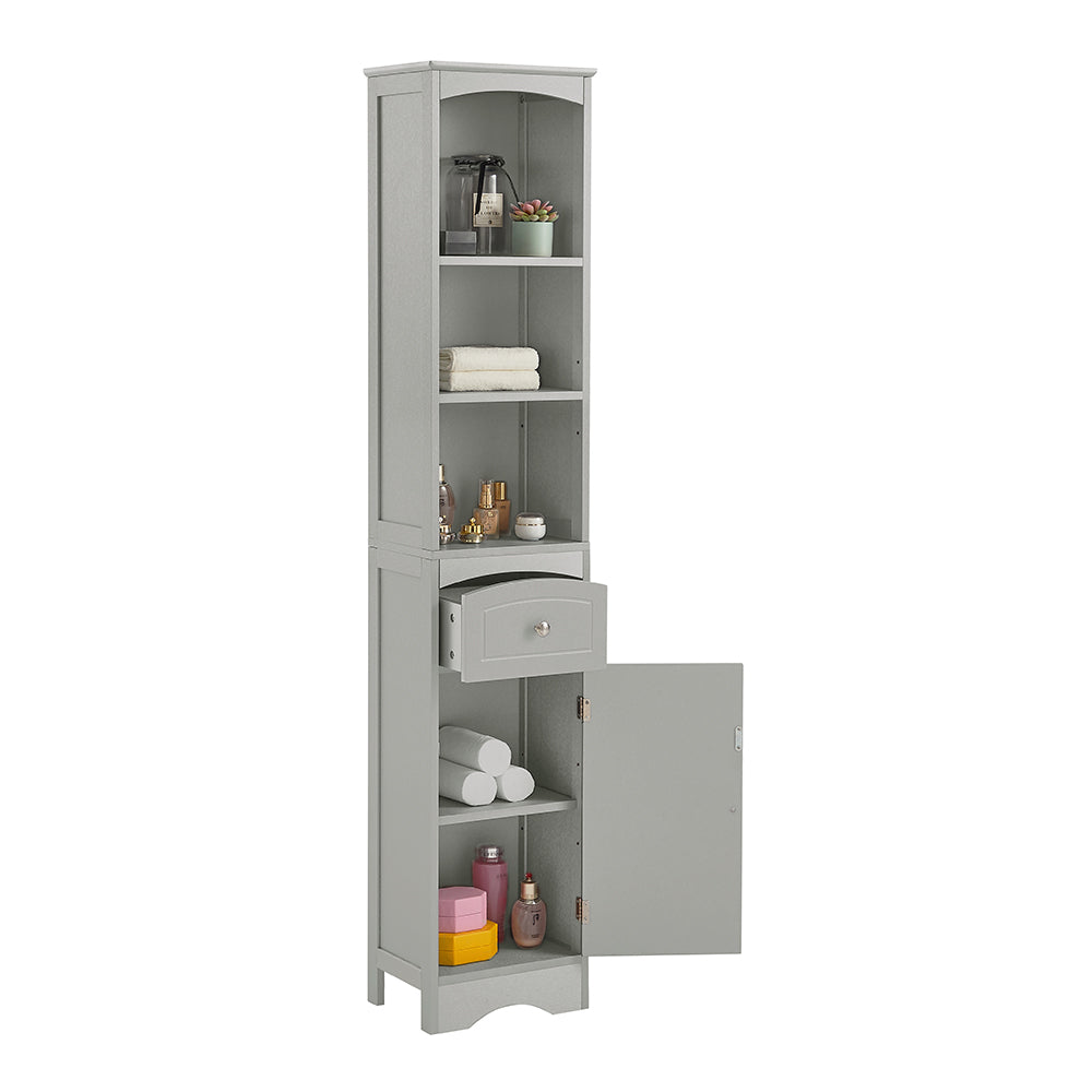 Tall Freestanding Bathroom Cabinet - Grey
