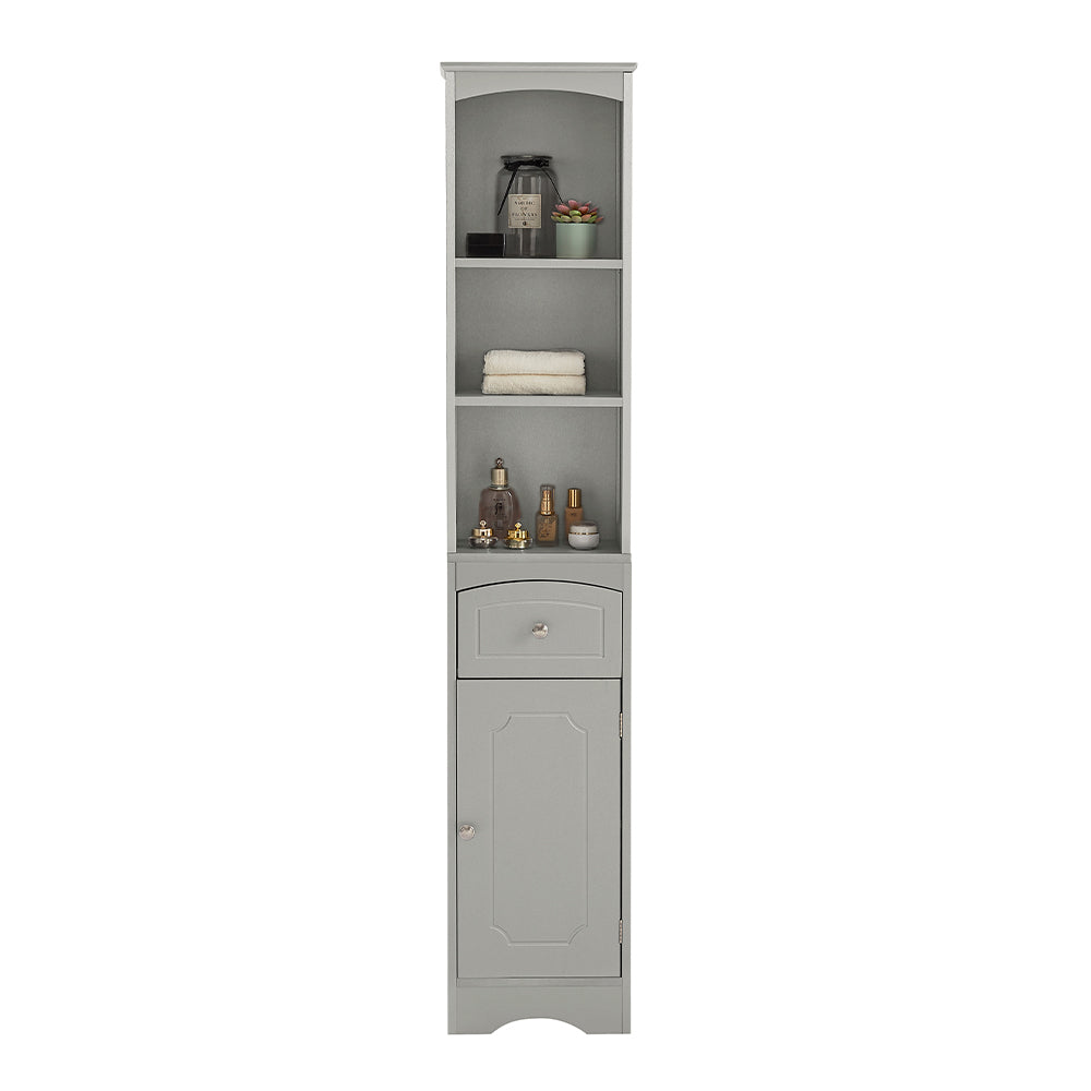 Tall Freestanding Bathroom Cabinet - Grey