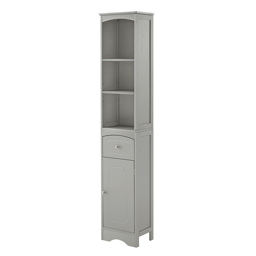 Tall Freestanding Bathroom Cabinet - Grey