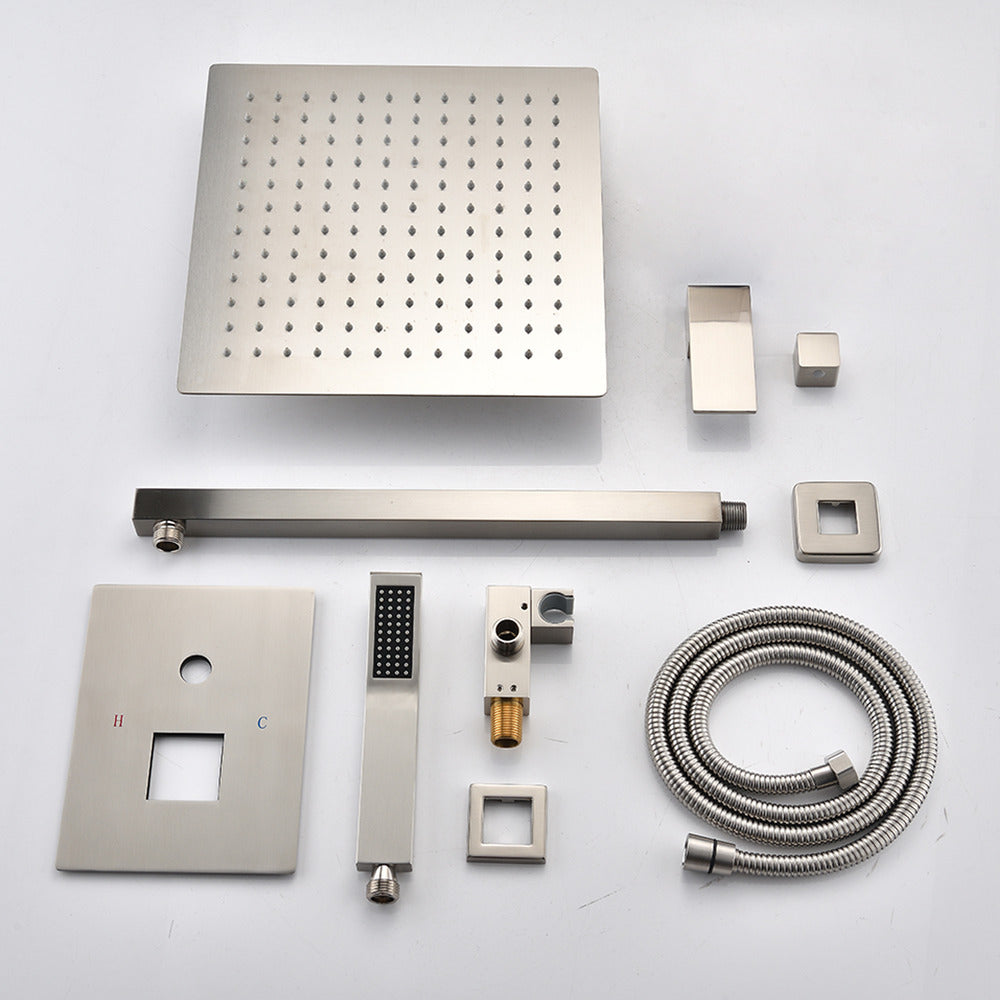 12" Wall-Mounted Rain Shower Head System
