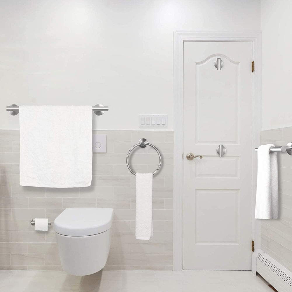 6-Piece Stainless Steel Towel Rack Set Wall Mount