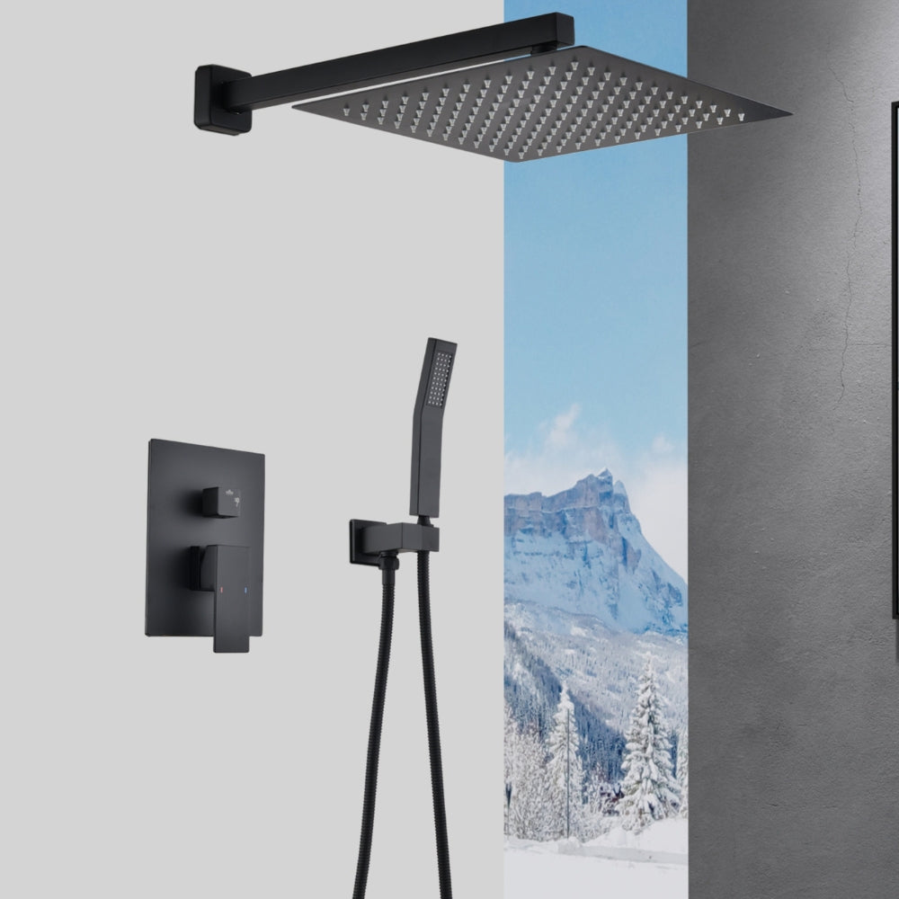Wall-Mounted Rain Shower Head System