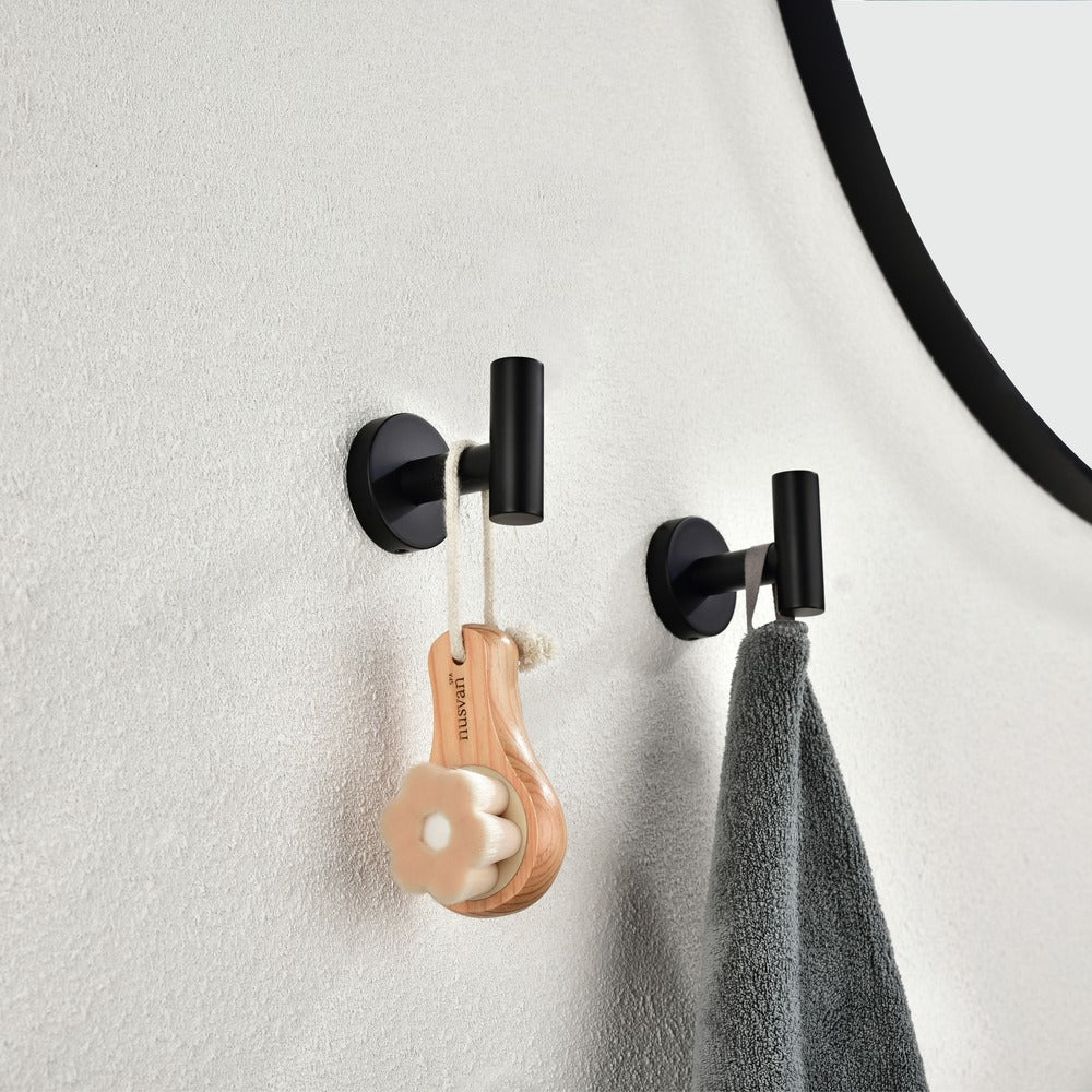 6-Piece Stainless Steel Wall Mount Bathroom Towel Rack Set