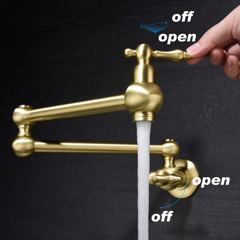 Wall-Mount Pot Filler Faucet