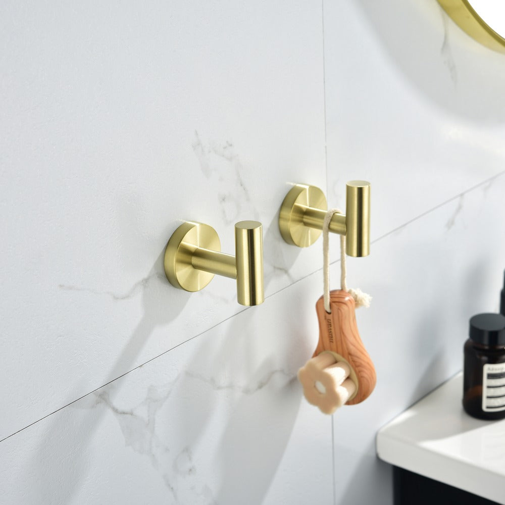 6-Piece Brushed Gold Bathroom