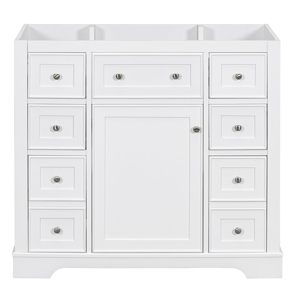 36 Inch Bathroom Vanity Base -  White