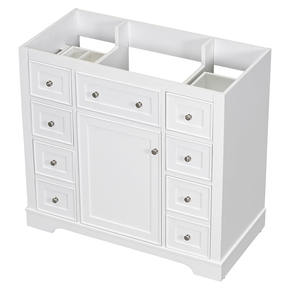 36 Inch Bathroom Vanity Base -  White