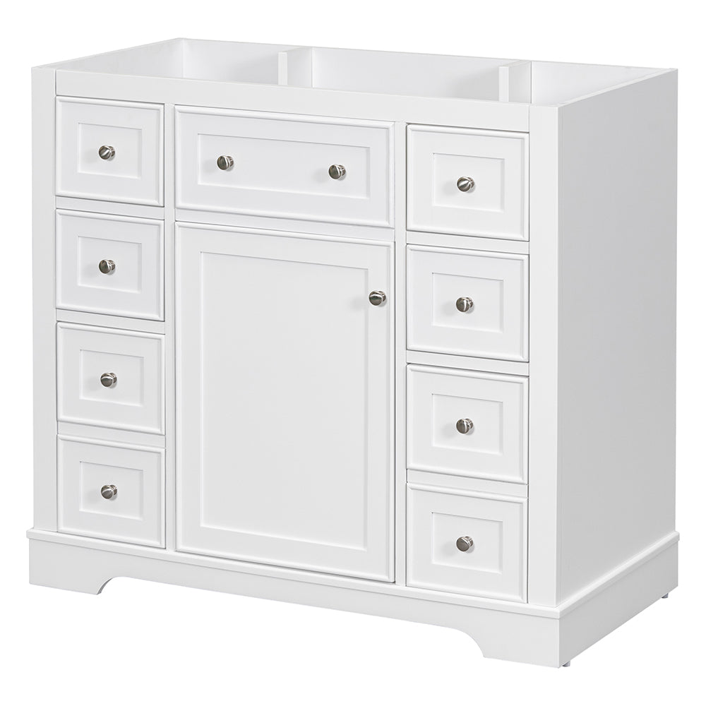 36 Inch Bathroom Vanity Base -  White