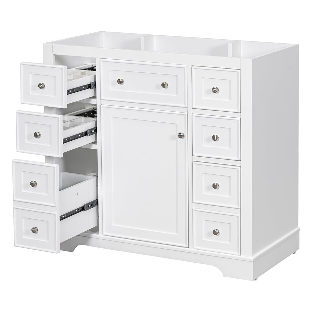 36 Inch Bathroom Vanity Base -  White