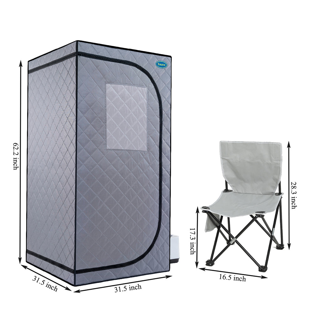Portable Mini Plus Steam Sauna Tent - Grey
