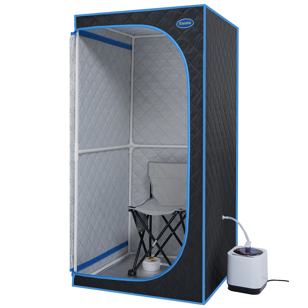 Portable Full Size Steam Sauna Tent - Black