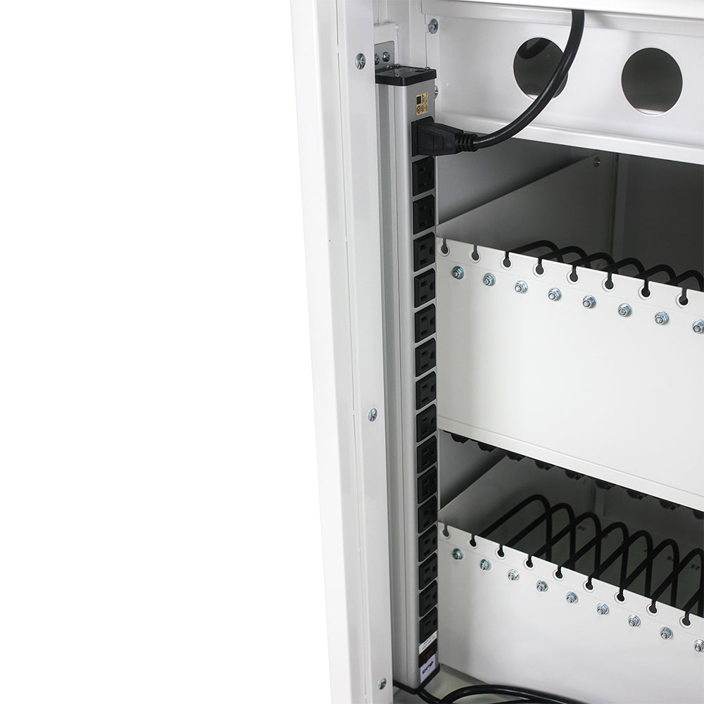 31+4-Device Mobile Charging Cart & Cabinet for Tablets & Laptops