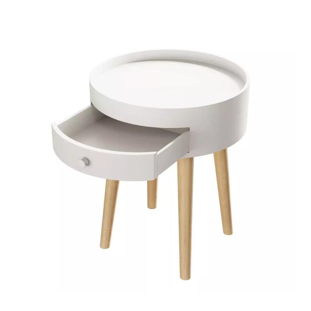 18-Inch Storage Drawer Bedside Table