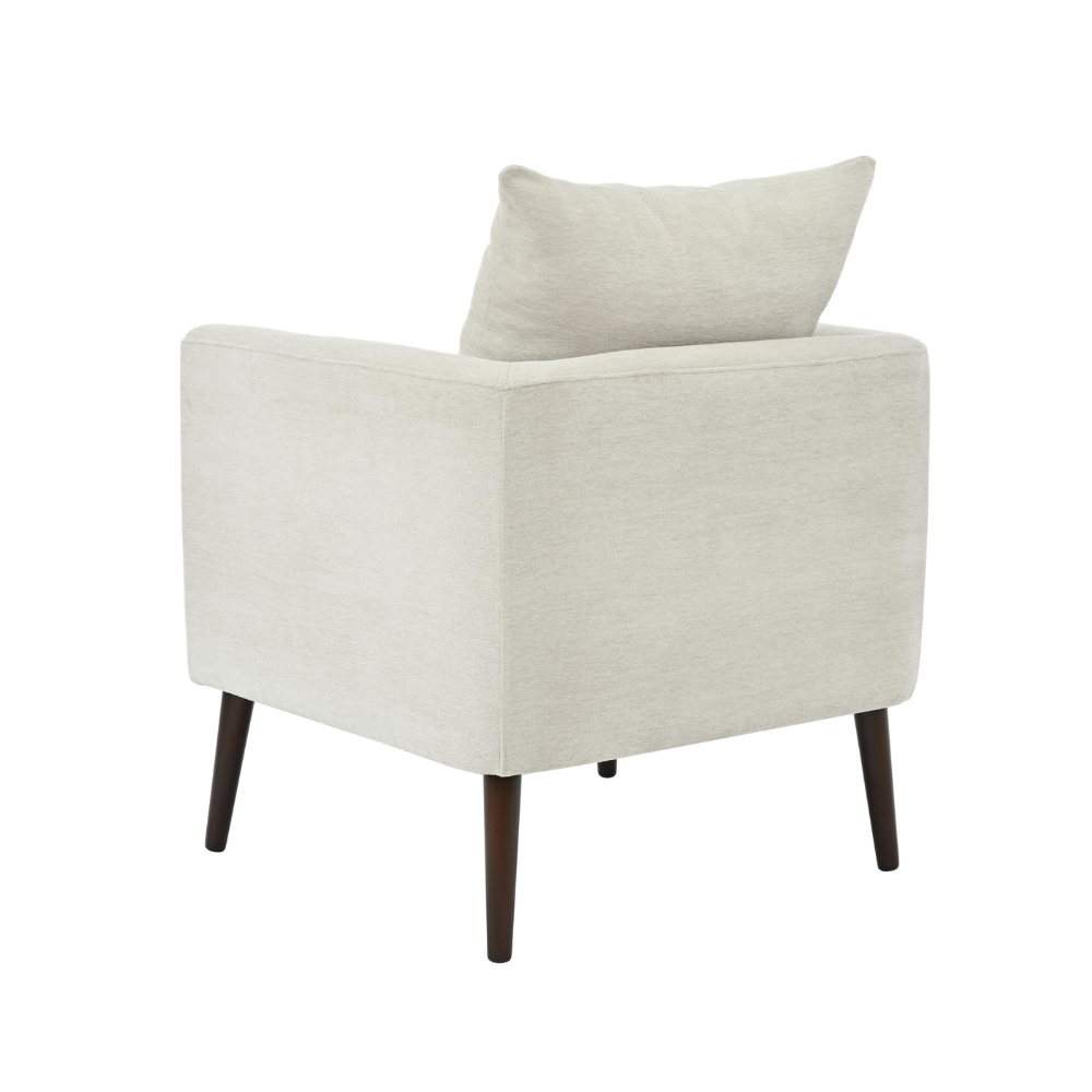 Stylish Chenille Upholstered Barrel Chair