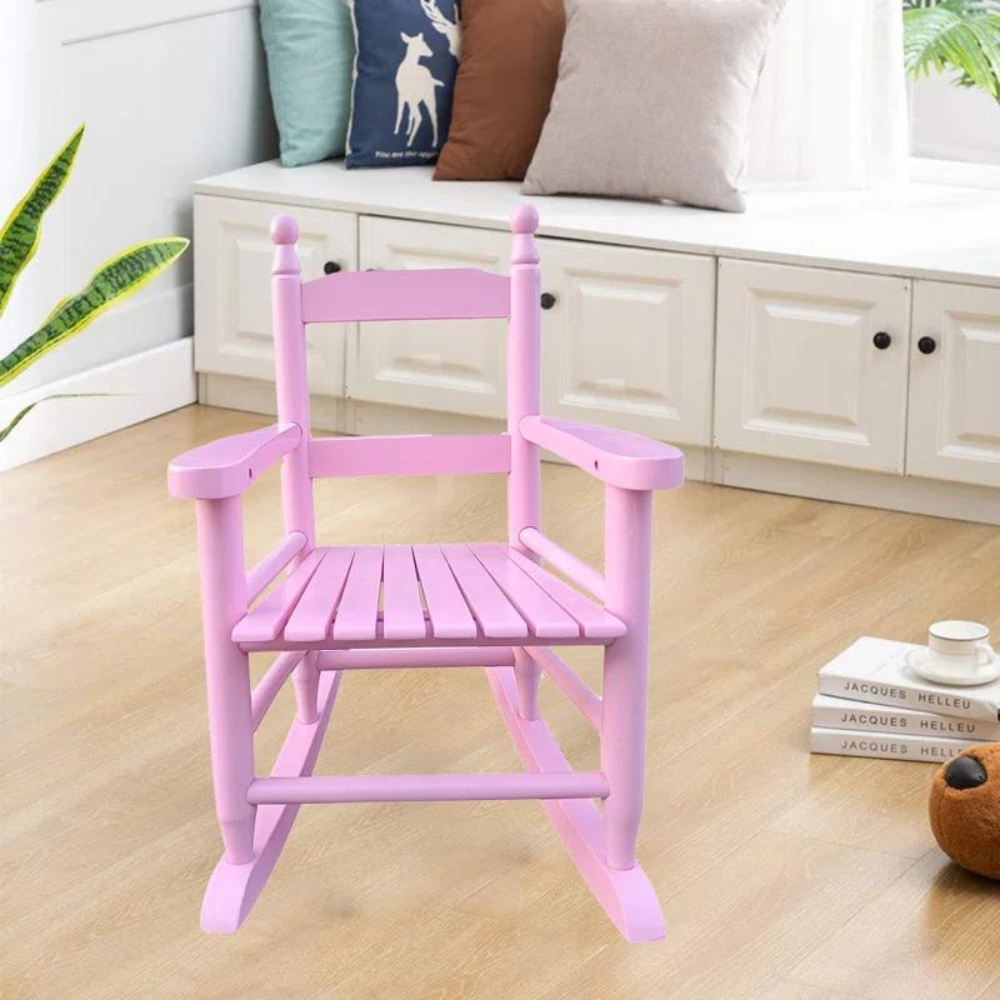Light Pink Kids' Rocking Chair Indoor Outdoor