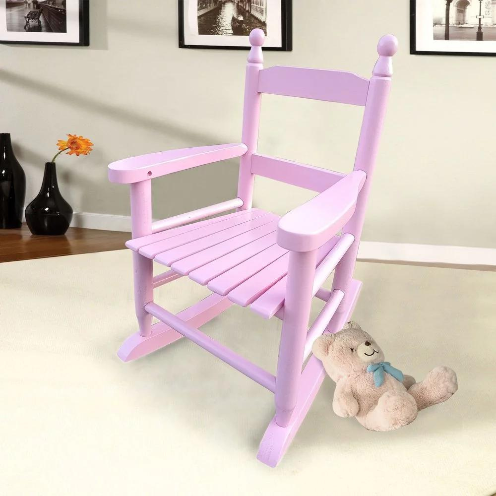 Light Pink Kids' Rocking Chair Indoor Outdoor