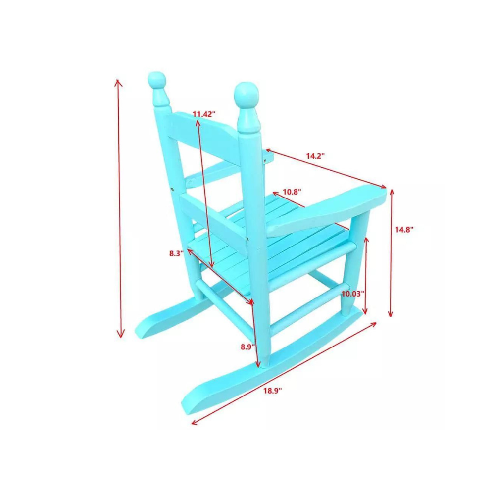 Rocking Light Blue Children's Chair