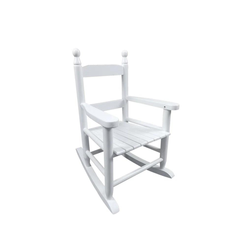Indoor Outdoor Kids' White Rocking Chair