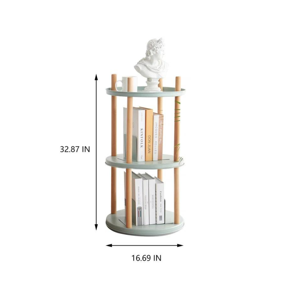 360° Rotating 3 Tier Bookshelf
