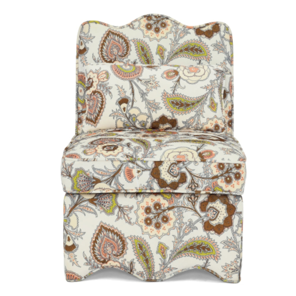 Flannel Dining Chair with Soft Seat Cushion and Backrest