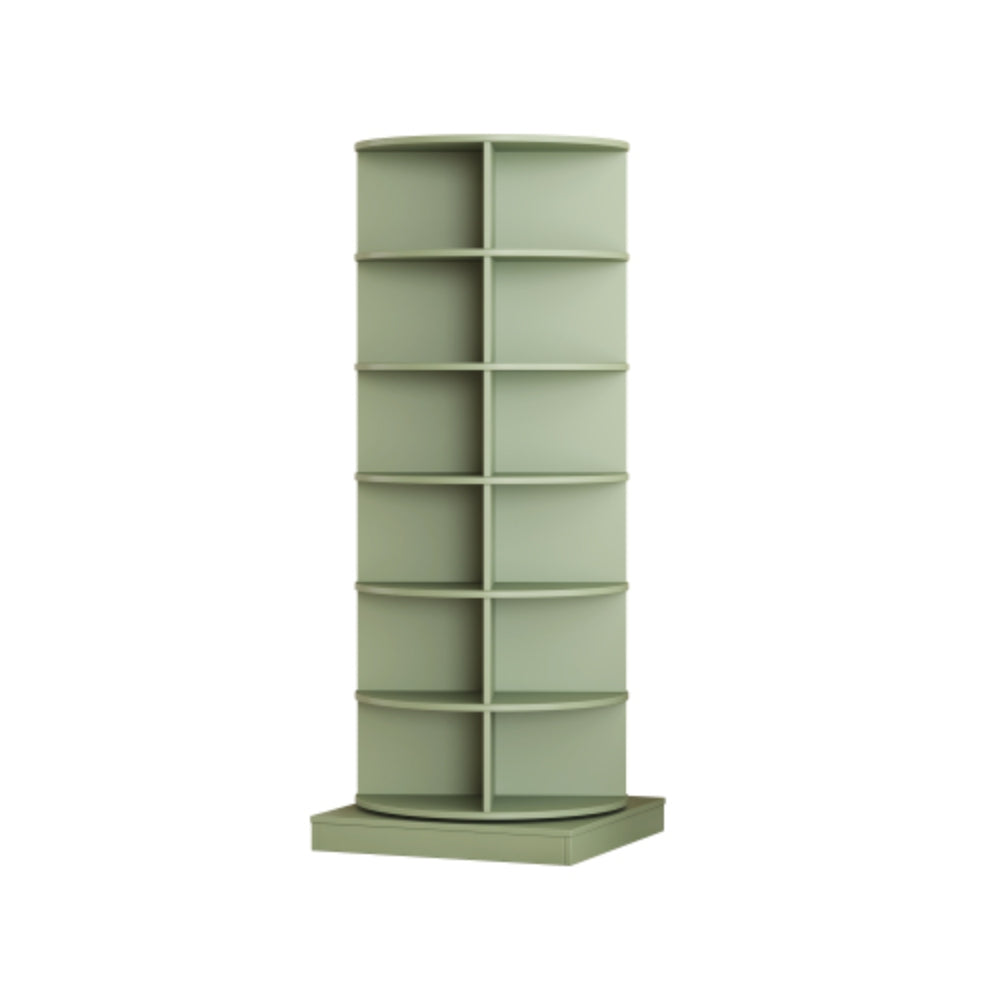 360 Degree Green Rotating Shoe Cabinet with 6 Layers